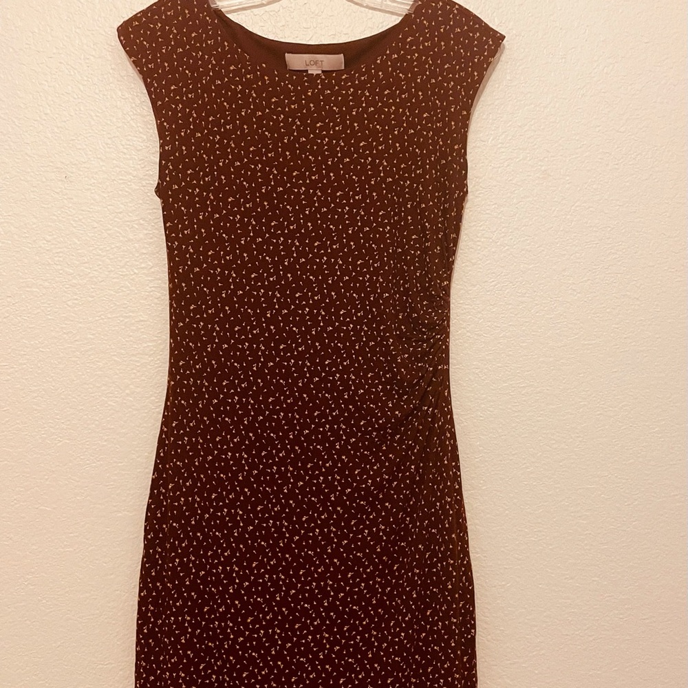 Burgundy loft dress